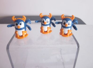 Kinder Joy Holiday Penguin Limited Edition Mini figure X3