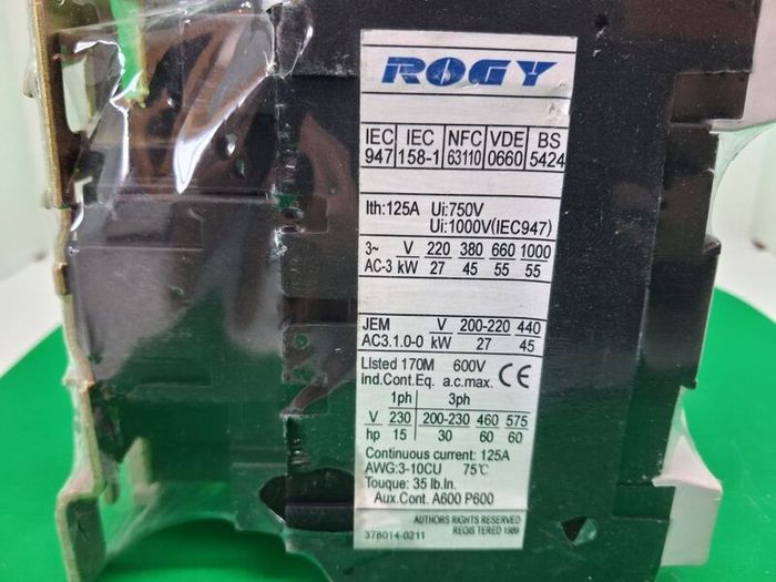 Postage - LC1 D5011 80A 600V 3P Telemecanique Contactor
