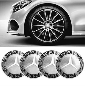 4 x Mercedes Centre Caps (Black) FREE POST