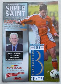 2000 St. Patrick's Athletics v Derry City - League of Ireland Premier Division Programme