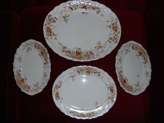 4 Antique "Osbourne/B.M&T" Service Plates.