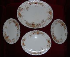 4 Antique "Osbourne/B.M&T" Service Plates.