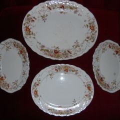 4 Antique "Osbourne/B.M&T" Service Plates.