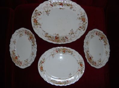 4 Antique "Osbourne/B.M&T" Service Plates.
