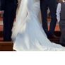 ivory satin wedding dress Image 2