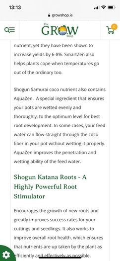 Shogun Coco, Multipack Samurai fertilisers BN