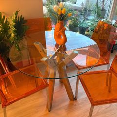 Glass kitchen table