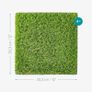 12" x 12" Fake Green Grass Squares Panels for Indoor and Outdoor Use - Fake Grass Patches for Lawn - Pack of 4 Image 3