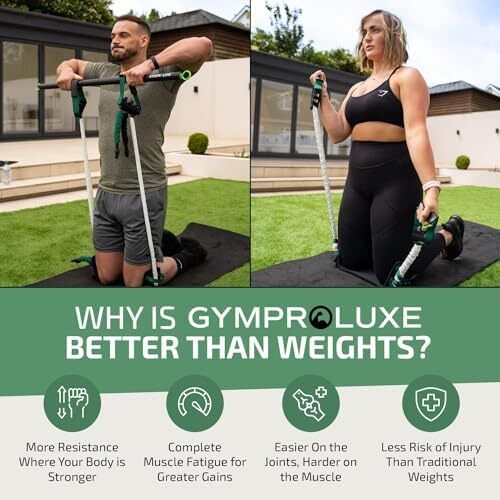 Original Portable Gym - Resistance Exercise Band Set for Home Gym - 90KG Resistance Band Set for Men and Women
