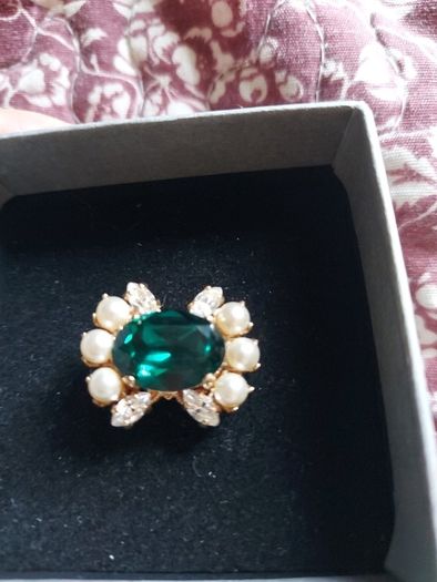 Gold plated brass ring