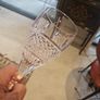 stunning set of stamped Waterford crystal red wine glasses Image 3