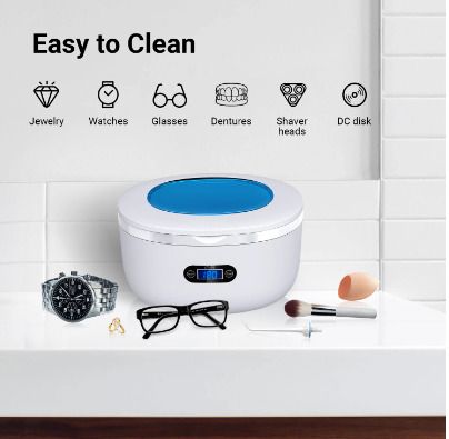 BRAND NEW Ultrasonic Cleaner Portable 40000Hz High Frequency Vibration Cleaning Machine Jewelry Glasses Watch Cleaning