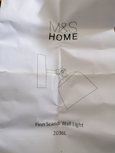 brand new wall lights from M&S