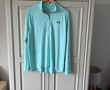 Under Armour light turquoise zippy men's Large
