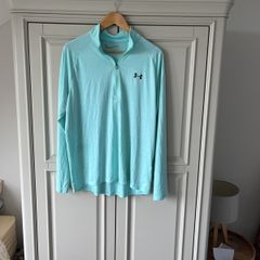 Under Armour light turquoise zippy men's Large