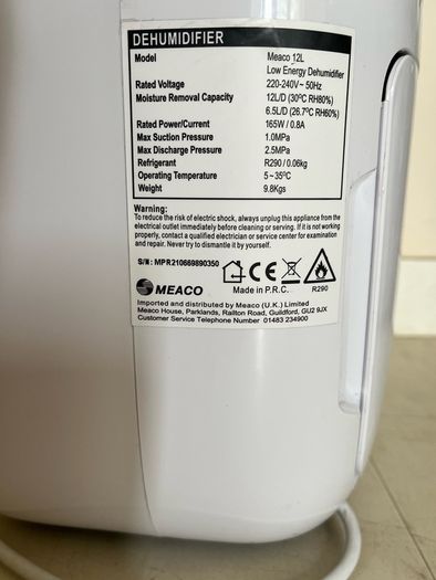 Meaco Dehumidifier