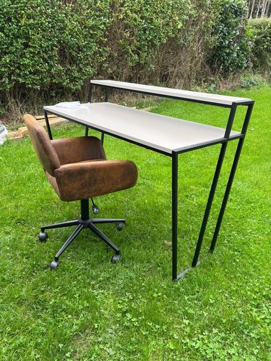Vintage Style Faux Suede Office Chair