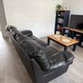 Leather sofa with a seat recliner Image 2