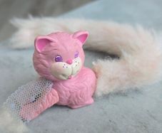 RARE Vintage 80s Kenner FURREVER FRIENDS Clip N Tails White Cat / Kitten 1987 Same Era as MLP G1 My Little Pony