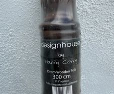 35mm Walnut 300cm curtain poles Harry Corry NEW