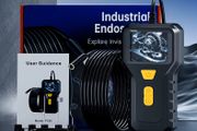 5m Handheld Industrial Endoscope Drain Camera with 2.4 inch IPS Screen IP67 HD Inspection Borescope 6 Adjustable LED Vehicle Engine