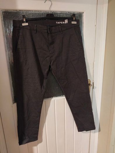Mens Dunne Stores Grey trousers. Tapered leg, waist 38" leg 29".