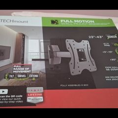 TECHmount Full Motion TV Wall Mount 23-43 inch