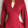 Karen Millen Red High Neck Zip Dress Image 9