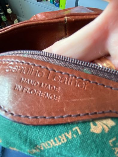 Genuine leather vintage bag.