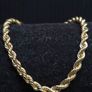 Vintage 9ct Gold Rope Bracelet Fully Hallmarked Sheffield 18cm 2.40g Image 5