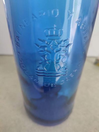 Cobalt Blue Solan de Cabras Apothecary Bottle.