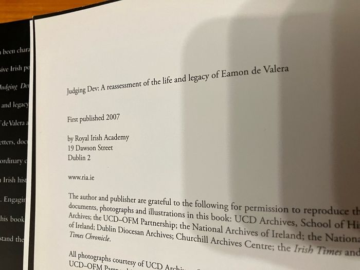 Irish History: 'Judging Dev'