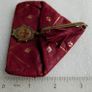 Vintage 50's Italian  Red Leather Triangle Coin Purse Image 7