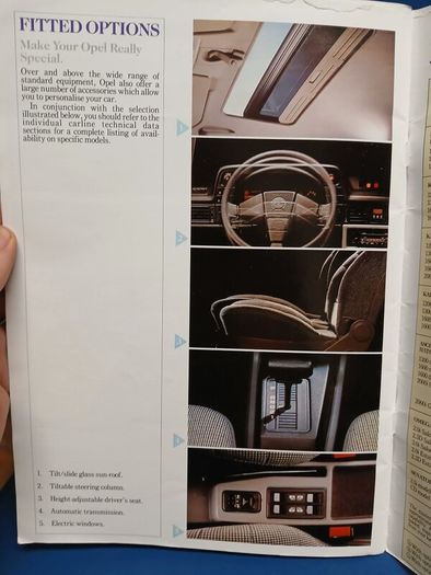 Opel 1988 brochure