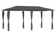 Gazebo with Sidewall 3x6x2.6 m Anthracite 160 g/sqm