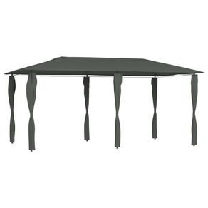 Gazebo with Sidewall 3x6x2.6 m Anthracite 160 g/sqm