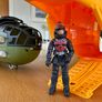 Large Rescue Helicopter and Military Aircraft with Action Figures Image 9