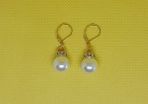 Handmade pearl earrings