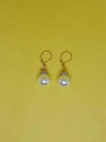 Handmade pearl earrings