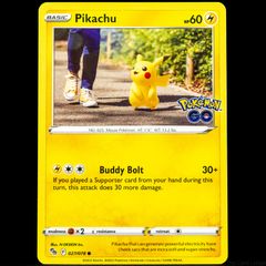 Pikachu 027/078 Common Sword and Shield Pokemon Go Card 2022