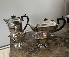 silver plated teaset
