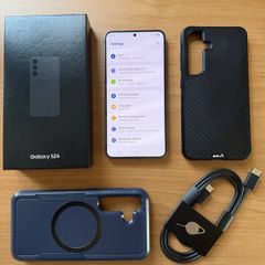 Samsung S24 128GB Black - Unlocked - Box + Case