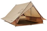 Camping Hot Tent, 2 Persons Cabin Tent with Stove Jack &amp; Poles, Waterproof Winter Tents Shelters with Fireproof Ground Mat