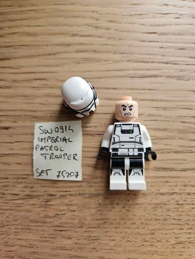 lego sw0914 imperial patrol trooper, set 75207