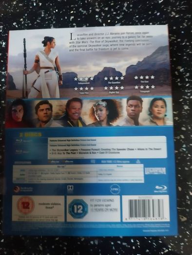 Star Wars Rise of Skywalker Blu Ray