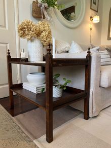 Antique oak sidetable