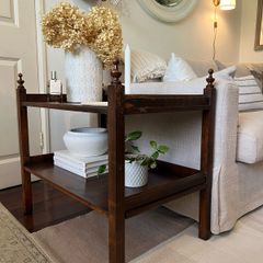 Antique oak sidetable