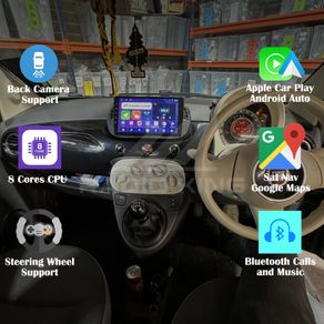 Premium Carplay Fiat 500 Android Auto Radio
