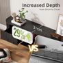 Floating TV Stand Unit with RGB LED Light - 180CM Wall Mounted TV Cabinet with Upgraded Storage & Rounded Edges, Modern TV Media Console for 65-75 Inch TVs Image 6