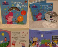 Peppa Pig nursery rhymes cd book, hardback